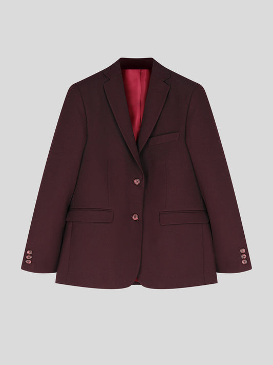 Oversized Bordeaux Blazer - Krasí