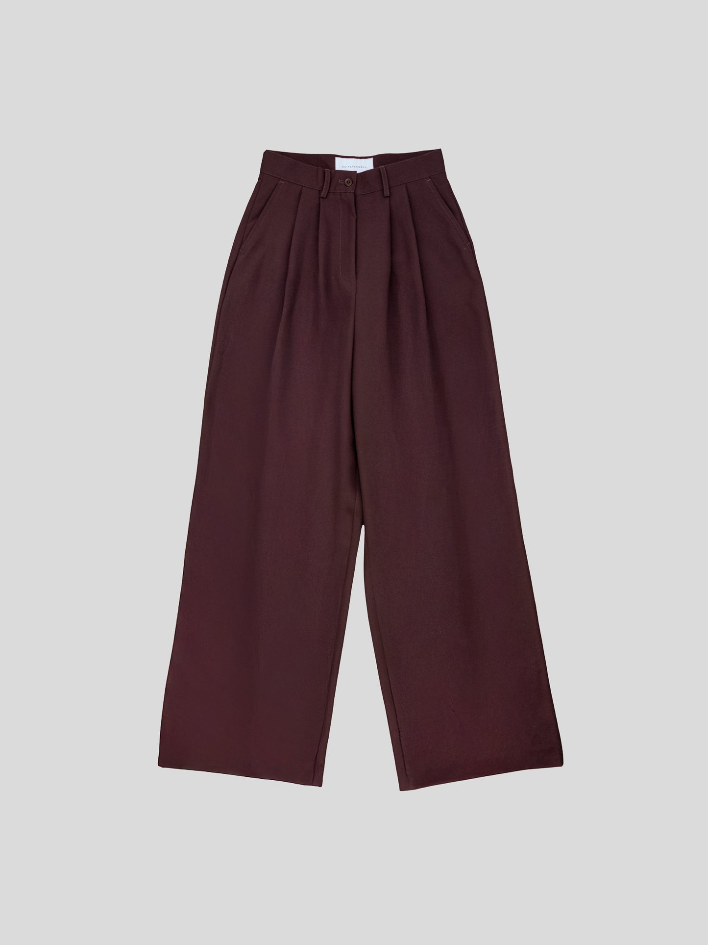 Oversized Bordeaux Broek - Krasí