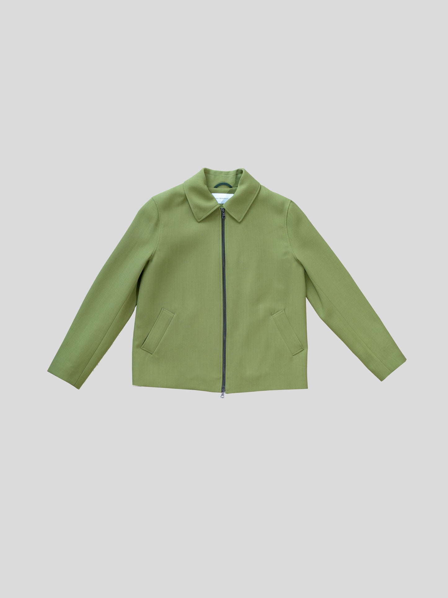 Rechte minimal groene blouson - lémoni