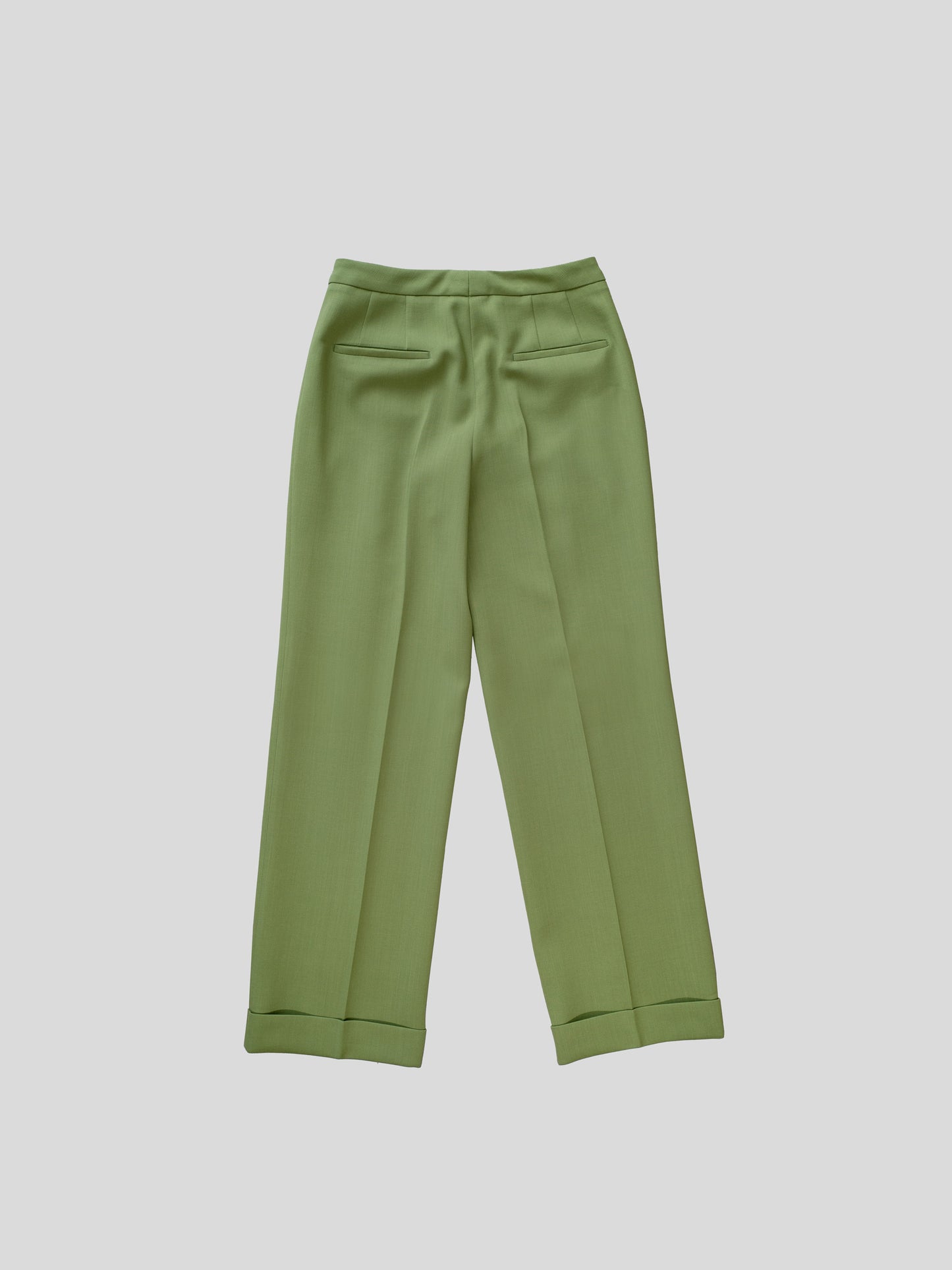 Rechte geklede groene broek - lémoni