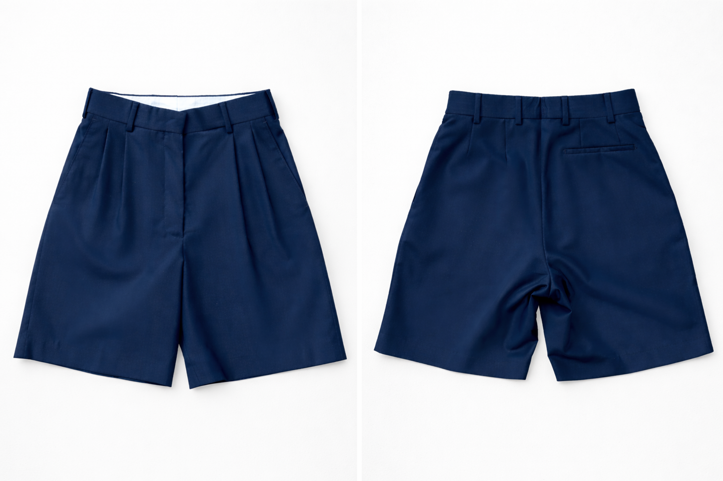 DONKERBLAUWE BERMUDA - PIÈCE UNIQUE