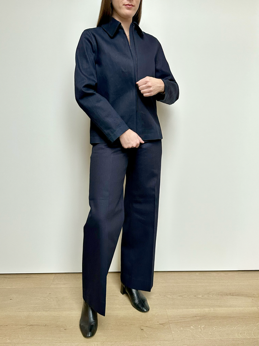 Rechte geklede denim broek - thalassa