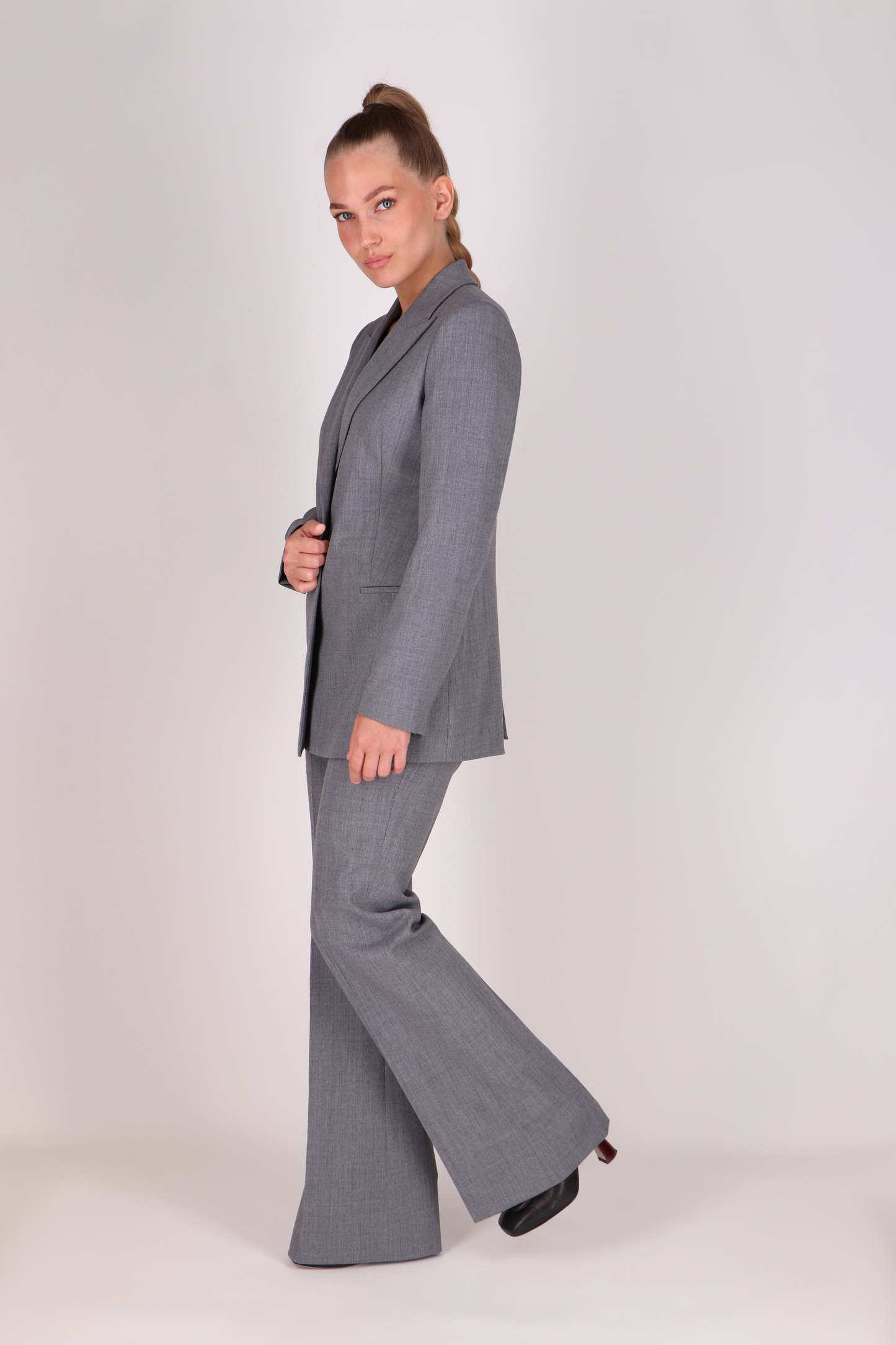 FLARED GEKLEDE BROEK - ONEIRA