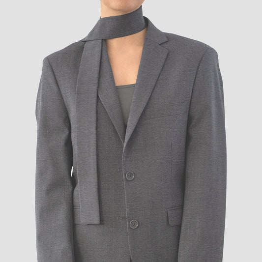 Oversized Grijze Blazer - Oneira