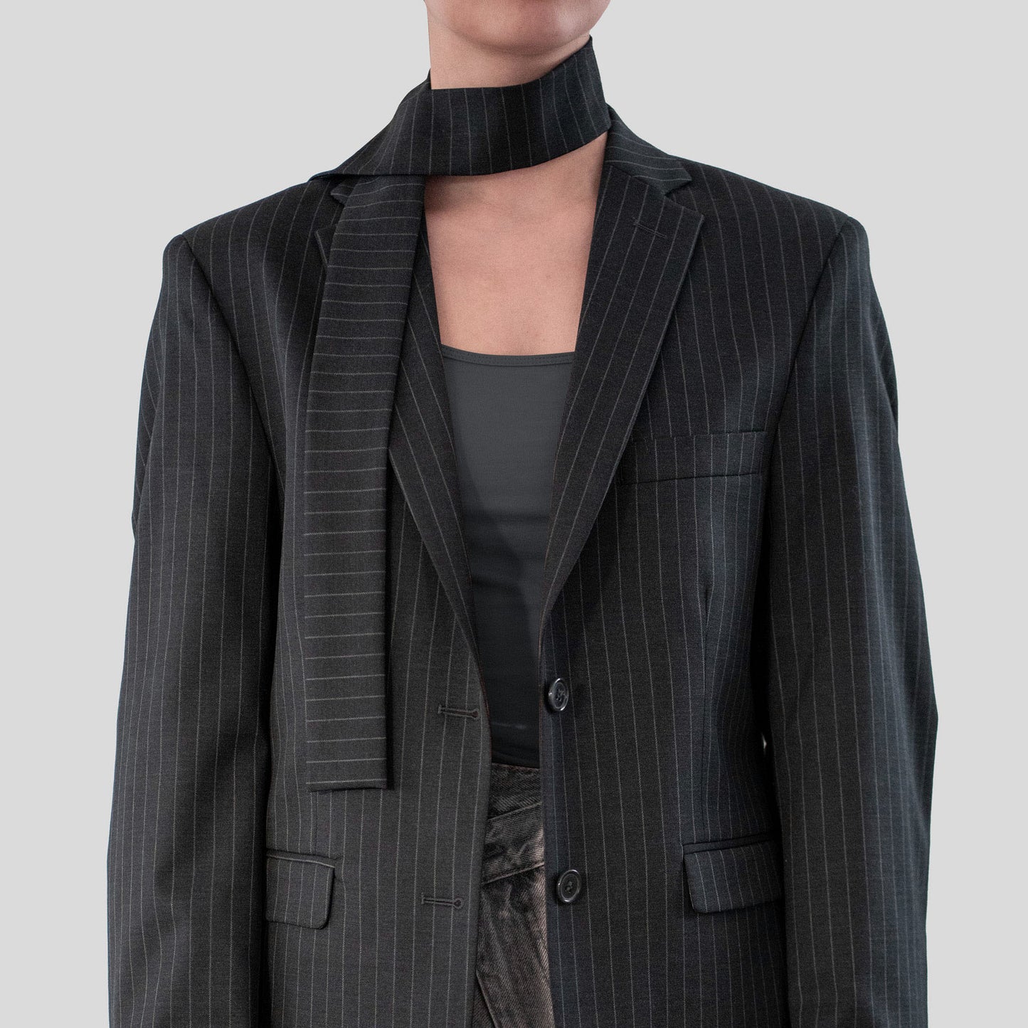 Oversized Gestreepte Blazer - Lykea