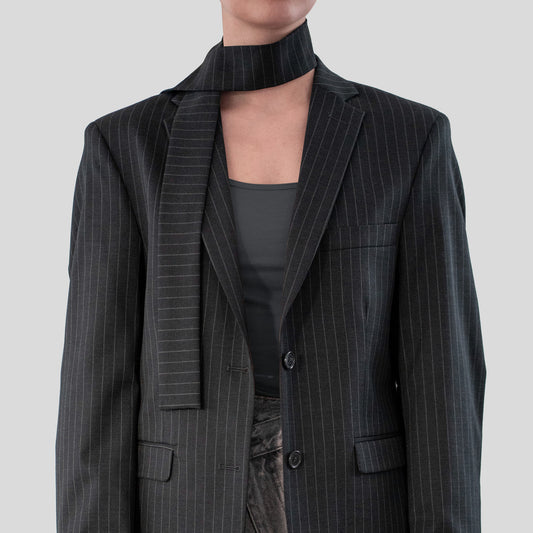 Oversized Gestreepte Blazer - Lykea