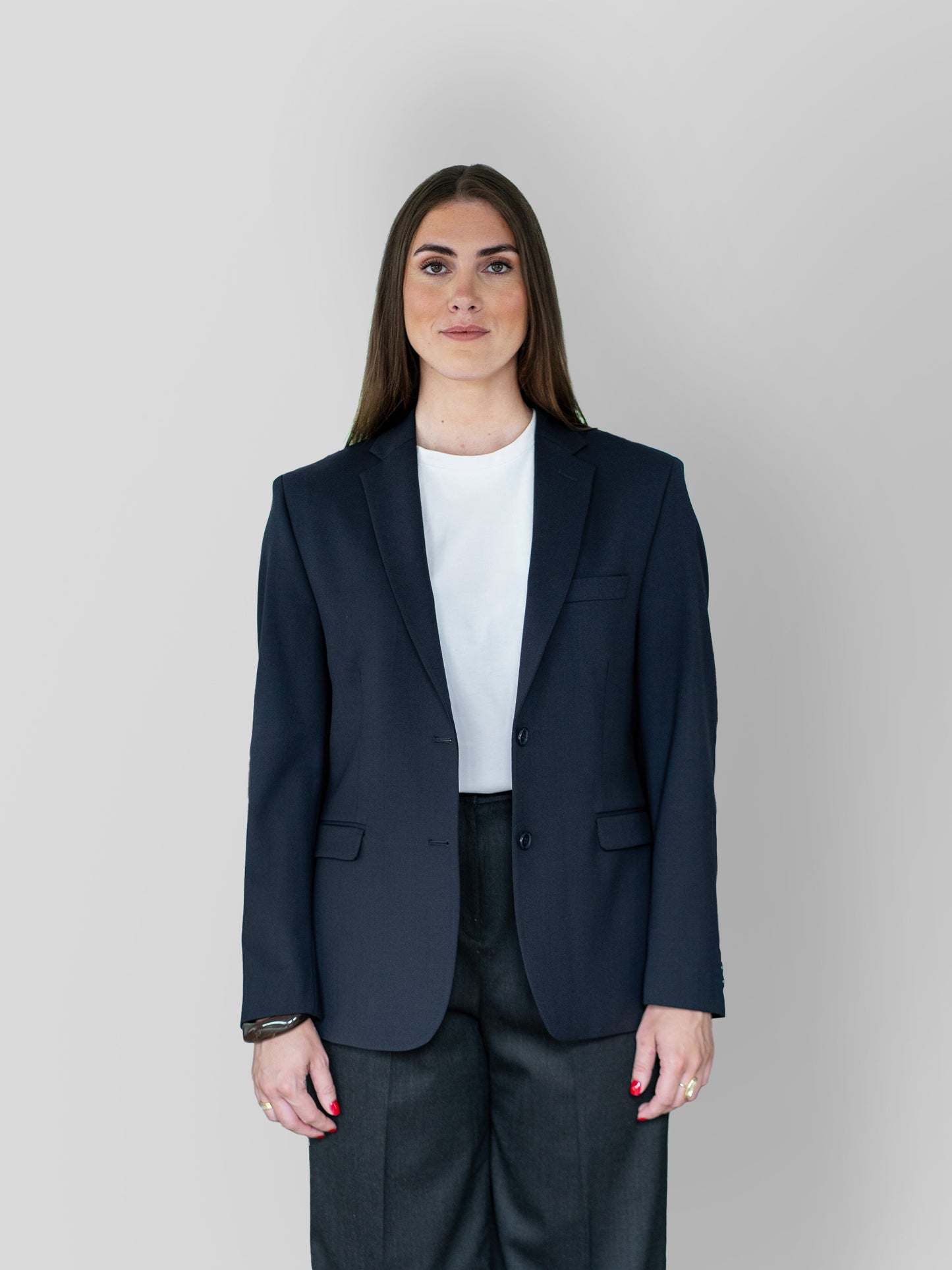 Oversized Grey Blazer - Oneira