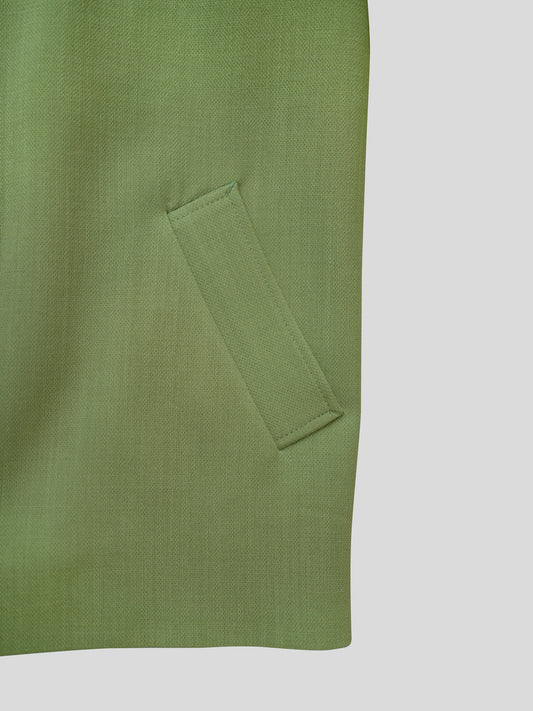 Rechte minimal groene blouson - lémoni