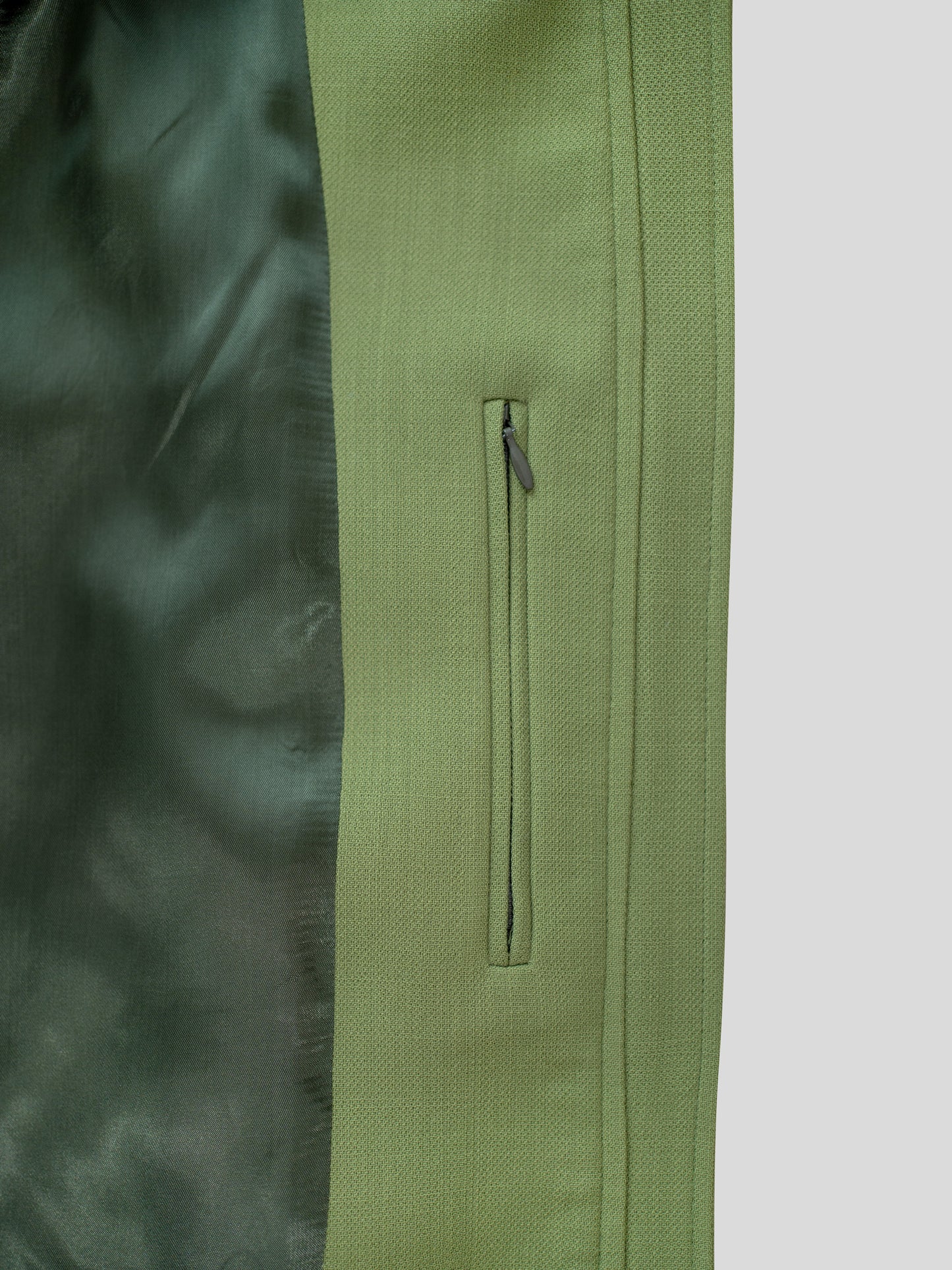 Rechte minimal groene blouson - lémoni