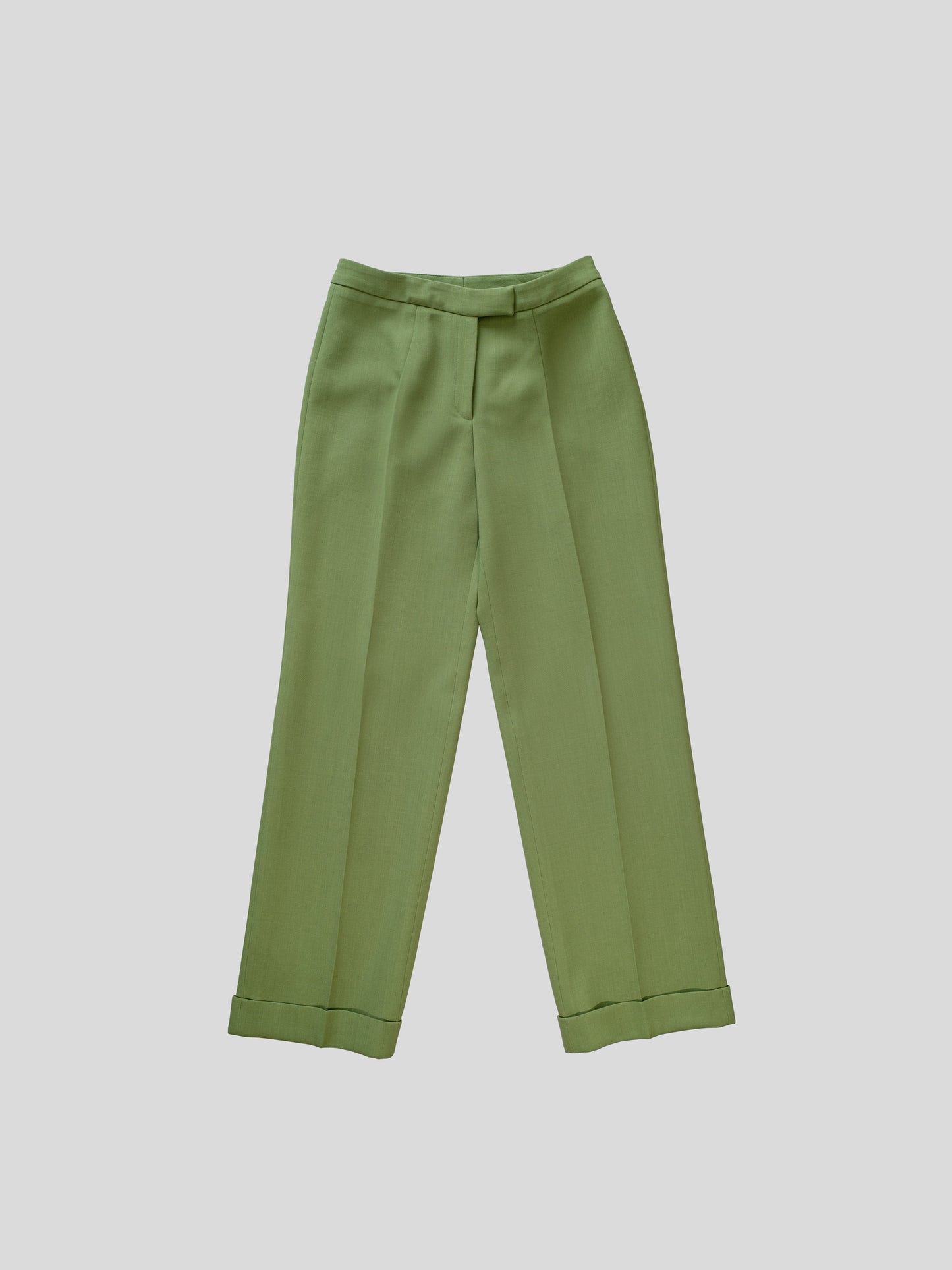 Rechte geklede groene broek - lémoni